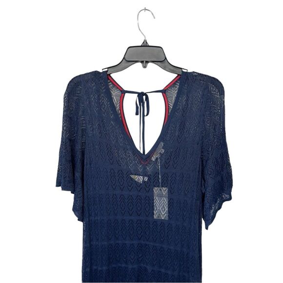 NWT Boden | Glorious British Style Navy Blue Pointelle Knitted Midi Dress 12 - Picture 7 of 13